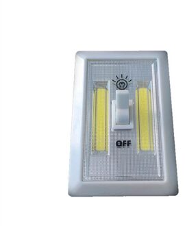 Draagbare LED Muur Nachtverlichting Touch Sensor Push/Schakelaar Batterij Aangedreven 3LED Draadloze Lamp Voor Pathway Stairway Closet Garage zoals de afbeelding B