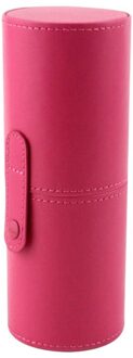 Draagbare Lederen Make-Up Borstel Houder Cosmetische Case Opslag Travel Make-Up Organizer Brush Houder Leer Cups Pen Houder # Y5
