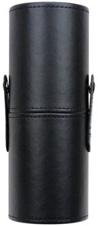 Draagbare Lederen Make-Up Borstel Houder Cosmetische Case Opslag Travel Make-Up Organizer Brush Houder Leer Cups Pen Houder # Y5