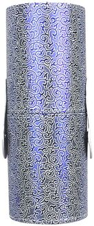 Draagbare Lederen Make-Up Borstel Houder Cosmetische Case Opslag Travel Make-Up Organizer Brush Houder Leer Cups Pen Houder # Y5