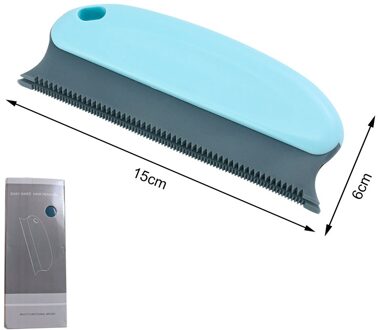 Draagbare Lint Remover Handleiding Lint Roller Kleding Borstel Gereedschap Kleding Fuzz Stof Scheerapparaat Voor Wollen Jas Trui licht blauw