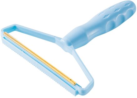 Draagbare Lint Remover Kleding Fuzz Scheerapparaat-Herbruikbare Dubbelzijdig Lint Reizen Borstel Verwijderen Lint Huisdier Haar Stof Kleding Meubels blauw