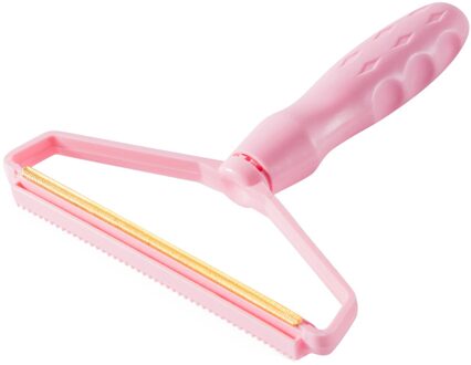 Draagbare Lint Remover Kleding Fuzz Scheerapparaat-Herbruikbare Dubbelzijdig Lint Reizen Borstel Verwijderen Lint Huisdier Haar Stof Kleding Meubels roze