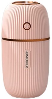 Draagbare Luchtbevochtiger 300Ml Ultrasone Usb Aroma Essentiële Olie Diffuser Romantische Kleur Night Lamp Mist Maker Humidificador roze