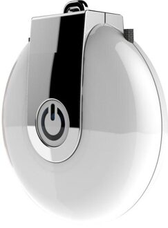 Draagbare Luchtreiniger Negatieve Ionen Draagbare Ketting Mini Luchtreiniger Huishoudelijke Voor Auto-interieur Formaldehyde Auto Luchtreinigers wit en zilver