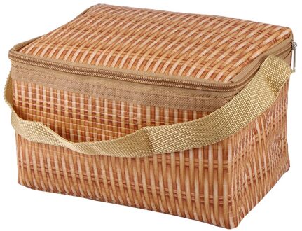 Draagbare Lunch Tas Geïsoleerde Camping Barbecue Tas Kantoor Grote Capaciteit Lunch Tas Voor School Kantoor Outdoor Picknick