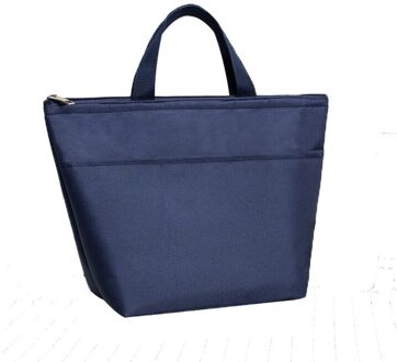 Draagbare Lunch Tas Picknick Tassen School Voedsel Lunchbox Isolatie Thermische Waterdicht Oxford Voedsel Container Tote Handtas Lunch Zakken Blauw