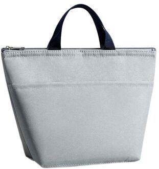 Draagbare Lunch Tas Picknick Tassen School Voedsel Lunchbox Isolatie Thermische Waterdicht Oxford Voedsel Container Tote Handtas Lunch Zakken Grijs