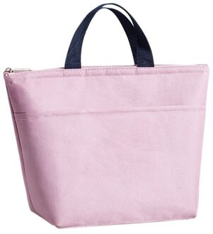 Draagbare Lunch Tas Picknick Tassen School Voedsel Lunchbox Isolatie Thermische Waterdicht Oxford Voedsel Container Tote Handtas Lunch Zakken Roze
