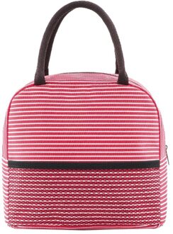 Draagbare Lunch Tas Thermische Geïsoleerde Lunch Box Tote Koeler Handtas Pouch Diner Container School Voedsel Opbergzakken # L10 rood