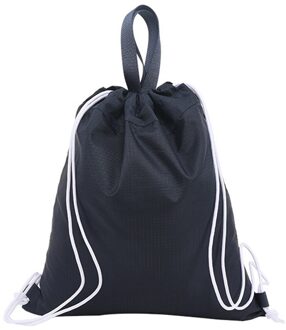 Draagbare Mannen Vrouwen Verstelbare Trekkoord Rugzak Grote Capaciteit Reistassen Kids Meisjes Nylon Rugzak Blauw