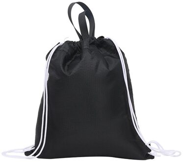 Draagbare Mannen Vrouwen Verstelbare Trekkoord Rugzak Grote Capaciteit Reistassen Kids Meisjes Nylon Rugzak zwart