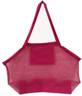 Draagbare Mesh Strandtas Extra Grote Strandtassen En Bakken Tote Rugzak Speelgoed Handdoeken Zand Weg Voor Camping Uitje Activiteiten Chocolade