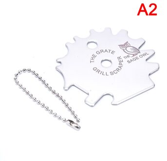 Draagbare Metalen Bbq Grills Rooster Cleaning Barbecue Schraper Scrubber Tool A2