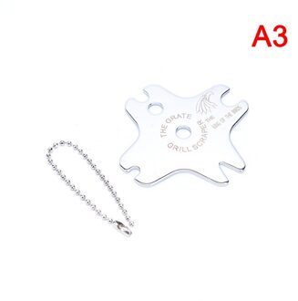 Draagbare Metalen Bbq Grills Rooster Cleaning Barbecue Schraper Scrubber Tool A3