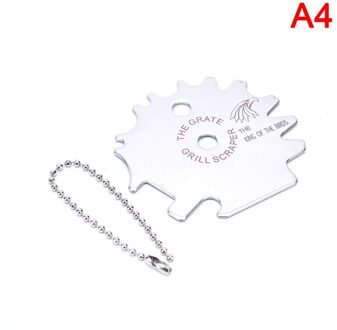 Draagbare Metalen Bbq Grills Rooster Cleaning Barbecue Schraper Scrubber Tool A4