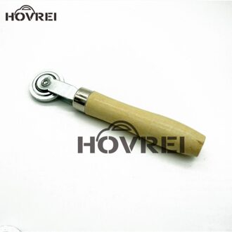 Draagbare Metalen Verdichting Roller met Rubber houten Handvat Autoband Reparatie Tools Auto Wiel rolling Tyre Repair Tools geel