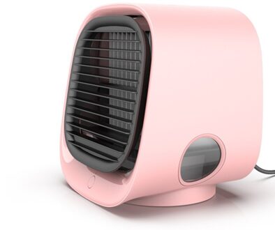 Draagbare Mini Airco Ventilator Airconditioning Luchtbevochtiger Purifier Usb Desktop Luchtkoeler Fan Ultra Evaporative Air Cooling wt-308 roze