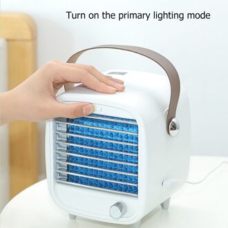 Draagbare Mini Airco Ventilator Traploze Usb Air Cooler Quick Cooling Led Luchtbevochtiger Luchtreiniger Home Office Desktop Cooler