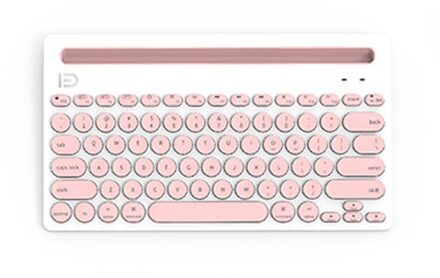 Draagbare Mini Bluetooth Draadloze Toetsenbord Tablet Oplaadbare Batterij Voor Ipad Telefoon Android Ios Windows Macbook Tablet Toetsenbord roze