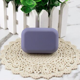 Draagbare Mini Brillenkoker Contact Lens Doos Effen Kleur Lenzen Case Meisje Gekleurde Frosted Eenvoud Houder Doos Blauw