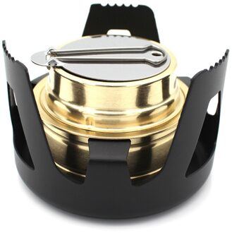 Draagbare Mini Camping Camping Stove Lichtgewicht Rugzak Winddicht Kachel Voor Outdoor Camping Koken Picknick YS-BUY zwart