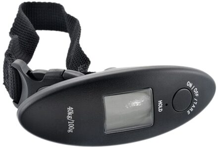 Draagbare Mini Digitale Hand Held Vis Haak Opknoping Schaal Elektronische Led Display Gram Balance Weging Bagage Schaal A14L zwart