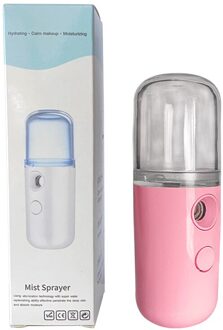 Draagbare Mini Elektrische Usb Luchtbevochtiger Ultrasone Essentiële Aroma Olie Diffuser Luchtbevochtiger Mini Mist Maker Hydraterende Thuis roze