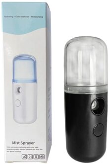 Draagbare Mini Elektrische Usb Luchtbevochtiger Ultrasone Essentiële Aroma Olie Diffuser Luchtbevochtiger Mini Mist Maker Hydraterende Thuis zwart