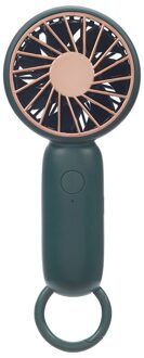 Draagbare Mini Fan Handheld Desk Usb Oplaadbare Kleine Fan Ultra-Stille 3 Speed Verstelbare Luchtkoeler 5V Voor home Office Outdoor groen