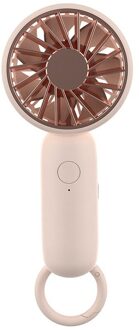 Draagbare Mini Fan Handheld Desk Usb Oplaadbare Kleine Fan Ultra-Stille 3 Speed Verstelbare Luchtkoeler 5V Voor home Office Outdoor roze