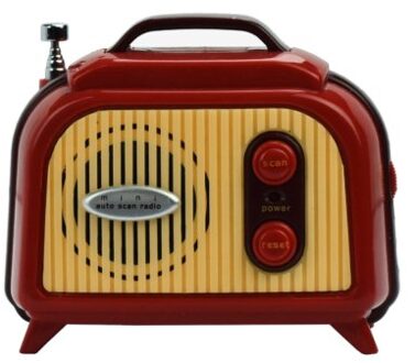 draagbare mini fm - radio vintage