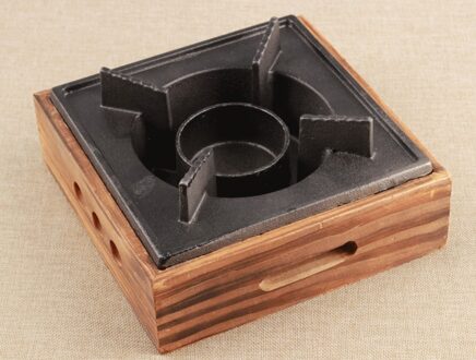 Draagbare Mini Gietijzeren Bbq Grills Tafel Grill Barbecue Kachel 16*16Cm Alleen Kachel Voor Enkele 024-1