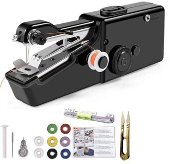 Draagbare Mini Hand Naaimachine Elektrische Steek Huishoudelijke Draadloze Handwerken Set Voor Snelle Reparaties Diy Kleding Stitchin