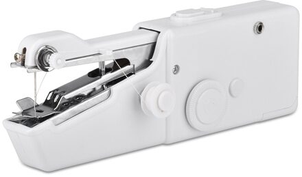 Draagbare Mini Hand Naaimachine Huishoudelijke Elektrische Naaimachine Elektrische Steek Handwerken Set Voor Diy Kleding Stitchin wit nee Parts