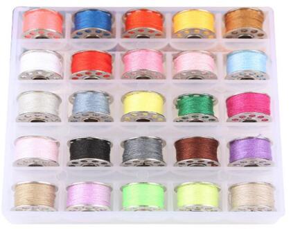 Draagbare Mini Hand Naaimachine Quick Handige Naaien Handwerken Kleding Stoffen Huishoudelijke Elektrische Naaimachine Gyh 25stk kleurrijk