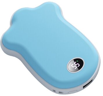 Draagbare Mini Kat Klauw Elektrische Hand Warmer 9800Mah Usb Opladen Power Winter Warm Multipurpose Oplaadbare Langdurige U1JE 8FF200198-blauw