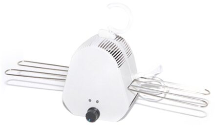 Draagbare Mini Kleding Schoenen Heater Sneldrogende Hanger Opvouwbare Elektrische Droogrek Wasdroger Outdoor Reizen wit / UK