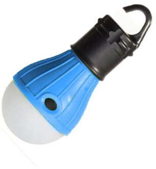 Draagbare Mini Lantaarn Compact Camping Lichten Led Lamp Batterij Aangedreven Tent Licht 4 Kleuren Outdoors Camping Lantaarns blauw