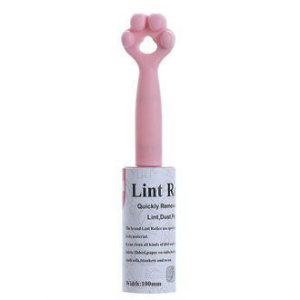Draagbare Mini Lint Roller Voor Kleding Trui Cartoon Kat Voet Vormige Sticky Hair Cleaner Scheerapparaat Lint Remover Golarka Doen Ubran roze