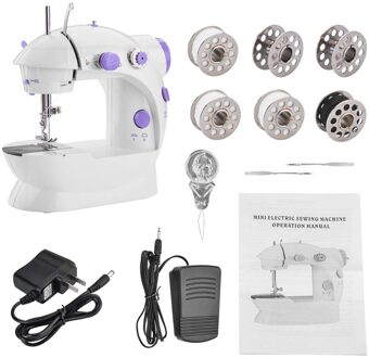 Draagbare Mini Naaimachine Crafting Herstellen Machine Met Licht Voor Huishoudelijke TI99 EU