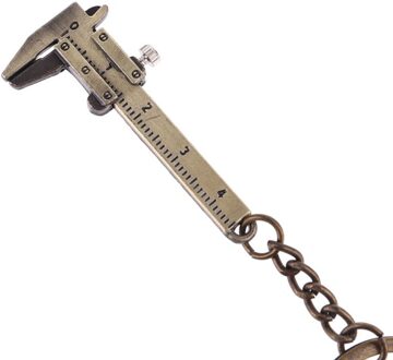 Draagbare Mini Schuifmaat Sleutelhanger Legering Remklauwen Gauge Slide Heerser Sleutelhanger