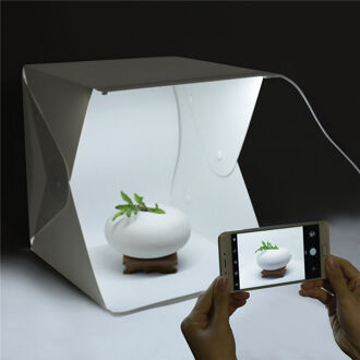 Draagbare Mini Studio Doos Vouwen Lichttafel LED Studio Fotografie Photo Light Tent Soft Box Achtergronden voor Digitale DSLR Camera UM