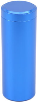 Draagbare Mini Thee Dozen Met Luchtdichte Deksels Bus Voor Koffie Thee Opslag Losse Blad Thee Containers Opslag Theewaar blauw