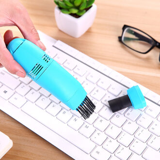 Draagbare Mini Usb Laptop Computer Toetsenbord Stofzuiger Handheld Keyboard Dust Cleaning Brush Office Cleaning Kit Tool TSLM1 06