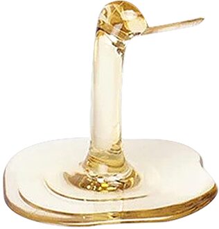 Draagbare Mini Wijn Rekken Acryl Fles Kast Stand Rode Wijn Ondersteuning Houders Plank Opslag Voor Display Plank 9X9X7.2Cm geel