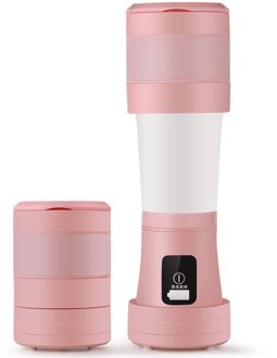 Draagbare Mixer Usb Elektrische Fruit Juicer Handheld Smoothie Maker Blender Roeren Oplaadbare Mini Keukenmachine Sap Cup Roze