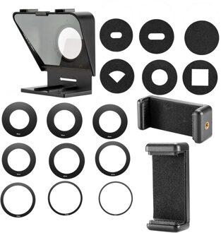 Draagbare Mobiele Teleprompter Interview Speech Met Afstandsbediening Voor Iphone 12 11 X Samsung S20 Tablet Dslr Camera