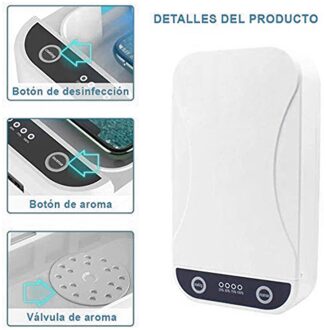 Draagbare Multifunctionele 6 Inch Mobiele Telefoon Uv Desinfectie Case Usb Aangedreven Mobiele Gezichtsmasker Sanitizer Doos Sterke Steriliseren