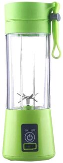 Draagbare Multifunctionele Juicer 400Ml 6 Blad Sap Cup Usb Oplaadbare High Power Hoge Snelheid Juicer groen